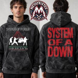 System Of A Down x Mercadorama 2026 Merch Estadio GNP Seguros Stadium Tee CDMX Mexico 2026 On May 27 And 28 2026 Washed Hoodie T-Shirt