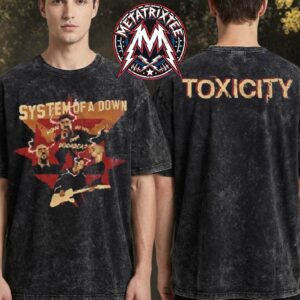 System Of A Down x Mercadorama 2026 Merch Toxicity Tee CDMX Mexico 2026 On May 27 And 28 2026 Washed T-Shirt