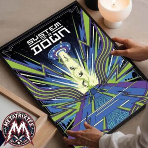 System Of A Down x Mercadorama 2026 Poster By Ratta Rodriguez CDMX On May 27 And 28 2026 Premium Poster Canvas