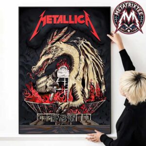 Tonight In Chorzow Main Show Metallica 2026 Poster By Karol Banach For M72 Chorzow Poland At Stadion Slaski On May 19 2026 Premium Poster Canvas