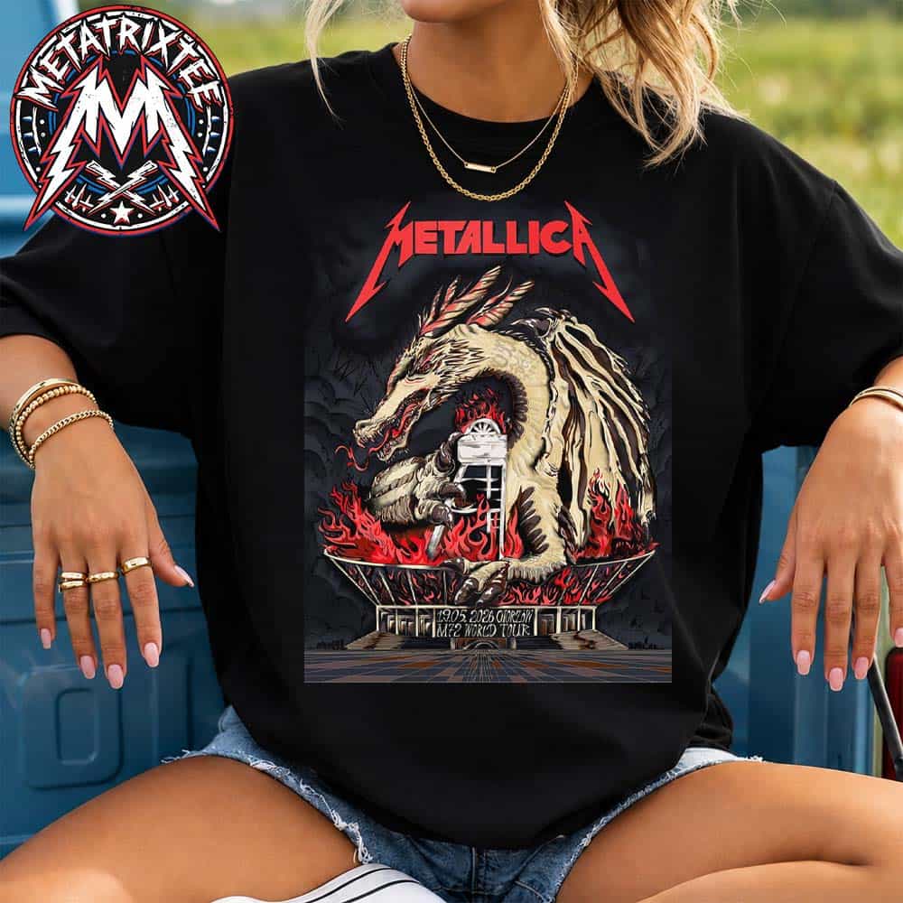 Tonight In Chorzow Main Show Metallica 2026 Poster By Karol Banach For M72 Chorzow Poland At Stadion Slaski On May 19 2026 Short T-Shirt Tonight In Chorzow Main Show Metallica 2026 Poster By Karol Banach For M72 Chorzow Poland At Stadion Slaski On May 19 2026 Short T-Shirt