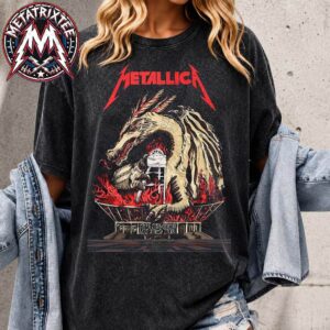 Tonight In Chorzow Main Show Metallica 2026 Poster By Karol Banach For M72 Chorzow Poland At Stadion Slaski On May 19 2026 Washed T-Shirt