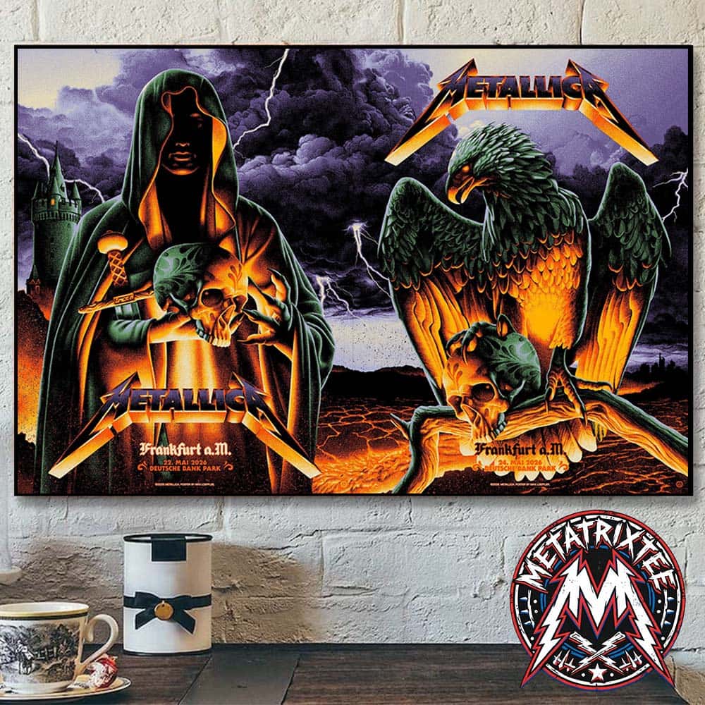 Two Night M72 Frankfurt Poster Metallica At Deutsche Bank Park On May 22nd and 24th 2026 In Frankfurt Germany Poster Canvas Two Night M72 Frankfurt Poster Metallica At Deutsche Bank Park On May 22nd and 24th 2026 In Frankfurt Germany Poster Canvas