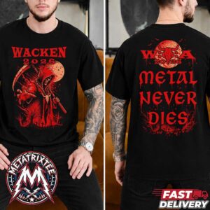 Wacken Open Air Festival 2026 Metal never dies Tee For 35th Anniversary On July 29 To August 1 2026 Short T-Shirt