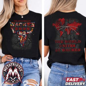 Wacken Open Air Festival 2026 The World Unites At Wacken 2026 Tee For 35th Anniversary On July 29 To August 1 2026 T-Shirt