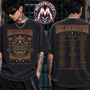 3 Lives Tee For Inkcarceration Festival 2026 In Mansfield Ohio On July 17-19 2026 At The Historic Ohio State Reformatory Washed T-Shirt
