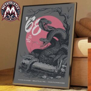 ’68 Band Tonight In Seattle WA Poster Show At The Funhouse On June 9 The Fare Well Tor 2026 High-Quality Poster Canvas