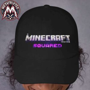 A Minecraft Movie Squared Only In Theaters On July 23 2027 Logo Black Classic Cap Snapback Hat