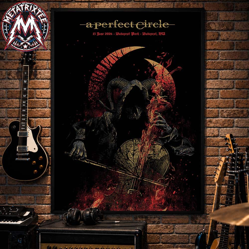 A Perfect Circle Tonight Poster For Budapest In Hungary On June 15 2026 At Budapest Park Art By Ratta Rodriguez Poster Canvas A Perfect Circle Tonight Poster For Budapest In Hungary On June 15 2026 At Budapest Park Art By Ratta Rodriguez Poster Canvas