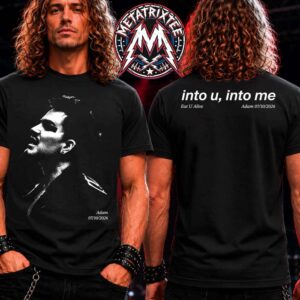 Adam Lambert Merch Into U, Into Me Portrait For Eat U Alive Album ADAM On July 10 2026 Black T-Shirt