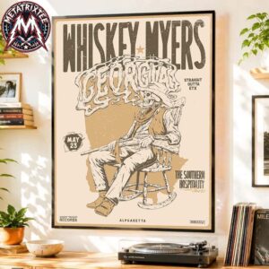 Alpharetta Georgia 2026 Whiskey Myers Concert Poster At Ameris Bank Amphitheatre On May 23 The Southern Hospitality Tour 2026 Poster Canvas