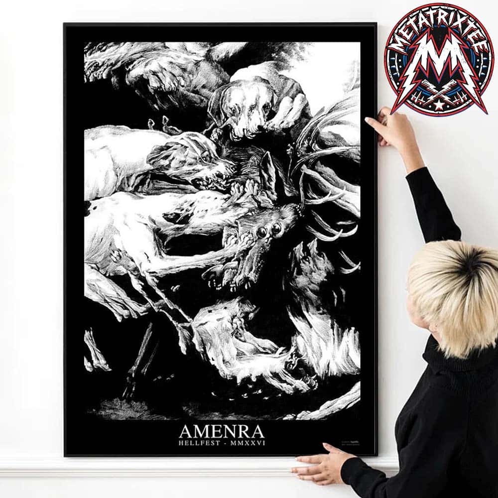 Amenra x Hellfest Open Air Festival 2026 Poster By Jean-Luc Navette For Clisson France On June 20 2026 Poster Canvas Amenra x Hellfest Open Air Festival 2026 Poster By Jean-Luc Navette For Clisson France On June 20 2026 Poster Canvas