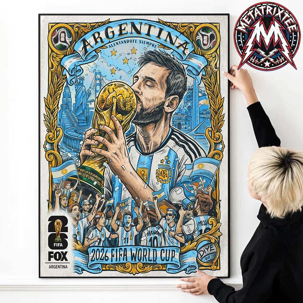 Argentina x FIFA World Cup 2026 Poster By Diego Jimenez Captures The Global Desire For Messi And Argentina To Win Premium Poster Canvas Argentina x FIFA World Cup 2026 Poster By Diego Jimenez Captures The Global Desire For Messi And Argentina To Win Premium Poster Canvas