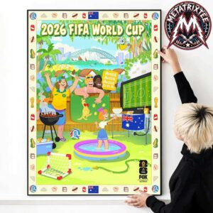 Australia x FIFA World Cup 2026 Poster By Glenn Thomas Inspired By The Beautiful People And Nature Surrounding Him Poster Canvas