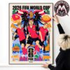 Belgium x FIFA World Cup 2026 Poster By Alexandra Christodoulou Iconic Nickname The Red Devils High-Quality Poster Canvas