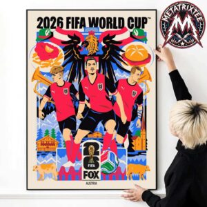 Austria x FIFA World Cup 2026 Poster By Aliz Buzas Blends Austria’s Nature And Culinary Heritage Premium Poster Canvas