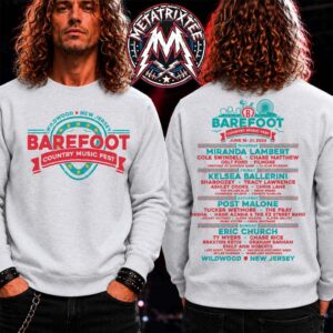 BCMF26 Logo Tee For Barefoot Country Music Fest 2026 In Wildwood NJ On June 18-21 Crewneck Gray T-Shirt