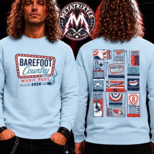 BCMF26 Matchbox Tee For Barefoot Country Music Fest 2026 In Wildwood NJ On June 18-21 Crewneck Blue T-Shirt