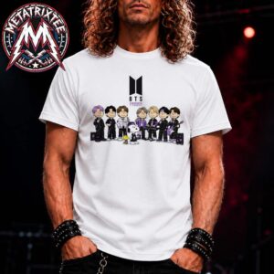 BTS × Snoopy Smooth Like Butter In The Comic Strip Seven Stars in Peanuts Style Unisex T-Shirt