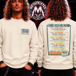 Barefoot Country Music Fest 2026 BCMF26 Mid Century Tee For Wildwood NJ On June 18-21 Two Sided T-Shirt