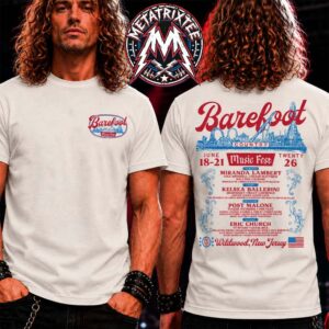 Barefoot Country Music Fest 2026 BCMF26 Vintage Tee For Wildwood NJ On June 18-21 Two Sided Short T-Shirt