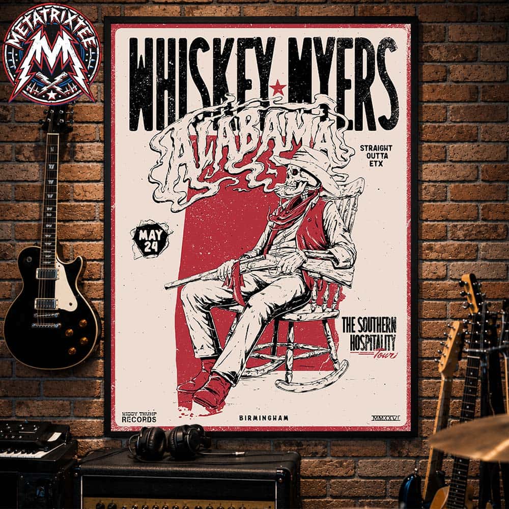 Birmingham Alabama 2026 Whiskey Myers Concert Poster At Coca-Cola Amphitheater On May 24 The Southern Hospitality Tour 2026 Poster Canvas Birmingham Alabama 2026 Whiskey Myers Concert Poster At Coca-Cola Amphitheater On May 24 The Southern Hospitality Tour 2026 Poster Canvas