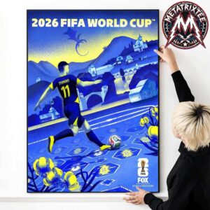 Bosnia and Herzegovina x FIFA World Cup 2026 Poster By Martina Crepulja Professional Poster Canvas