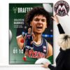 Caleb Wilson Welcome To The Chicago Bulls With Round 1 Pick 4 In 2026 NBA Draft Premium Poster Canvas