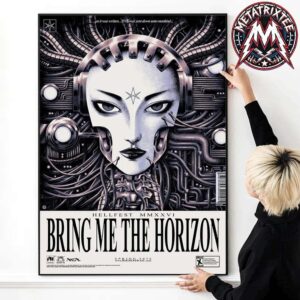 Bring Me The Horizon x Hellfest Open Air Festival 2026 Poster By Max Loffler In Clisson France On June 28 2026 High-Quality Poster Canvas
