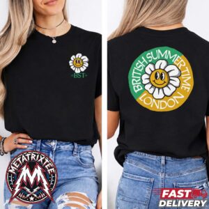 British Summer London Daisy Tee BST Hyde Park Festival 2026 Tee For Hyde Park London Short Black T-Shirt