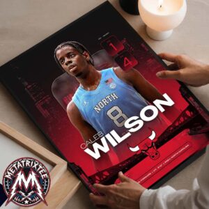 Caleb Wilson Welcome To The Chicago Bulls With Round 1 Pick 4 In 2026 NBA Draft Premium Poster Canvas