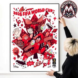 Canada x FIFA World Cup 2026 Poster By Astro Circo Studio Street-Inspired Visuals Gallery-Style Poster Canvas