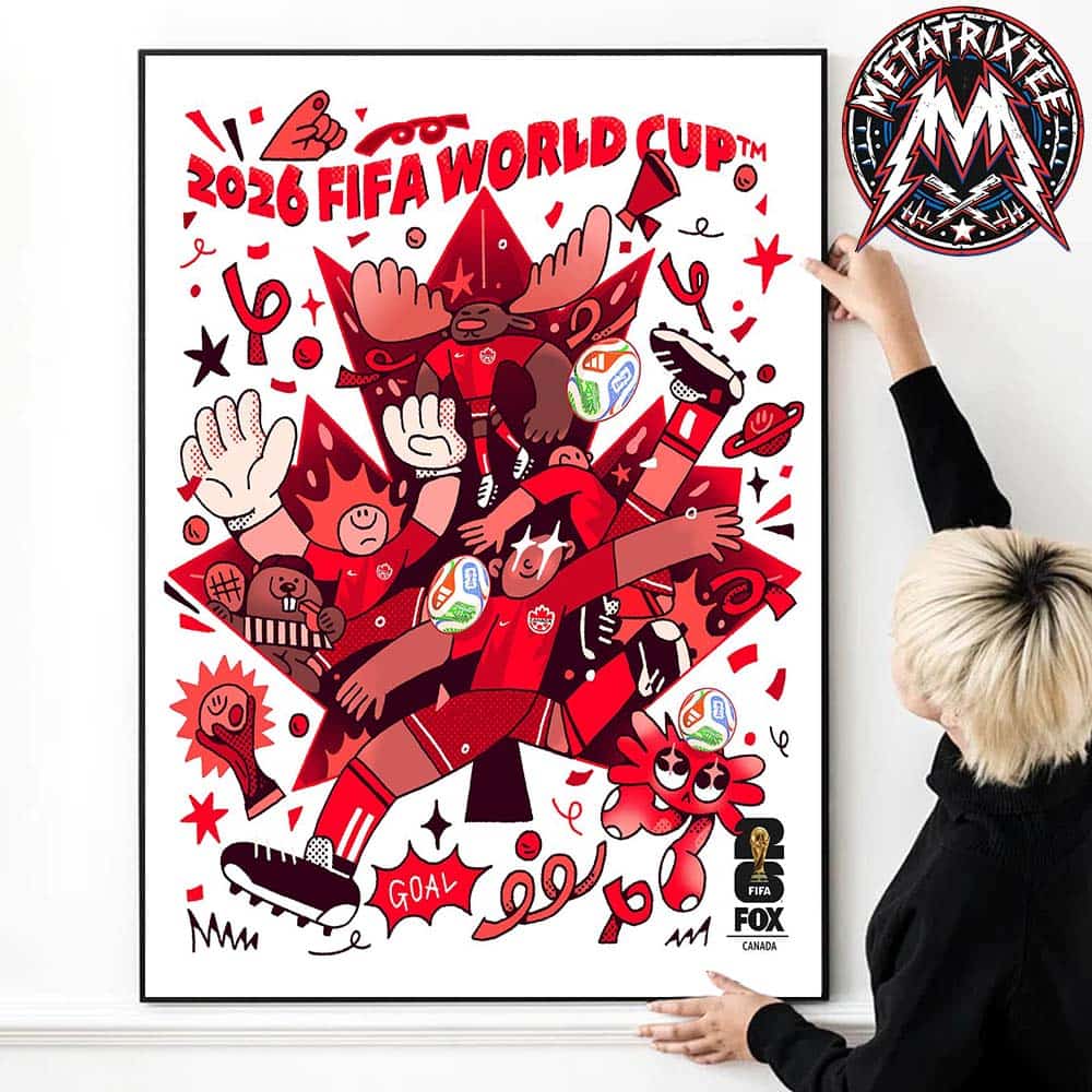 Canada x FIFA World Cup 2026 Poster By Astro Circo Studio Street-Inspired Visuals Gallery-Style Poster Canvas Canada x FIFA World Cup 2026 Poster By Astro Circo Studio Street-Inspired Visuals Gallery-Style Poster Canvas