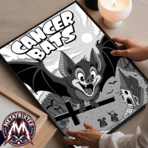 Cancer Bats x Hellfest Open Air Festival 2026 Poster By Brooks In Clisson France On June 20 2026 Premium Poster Canvas