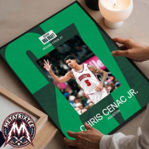 Chris Cenac Jr Welcome To The Boston Celtics With Round 1 Pick 27 In 2026 NBA Draft Premium Poster Canvas