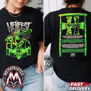 Circle Pit Massacre Tee For Hellfest 2026 Clisson France On June 18 To June 21 2026 Two Sided Print Black T-Shirt
