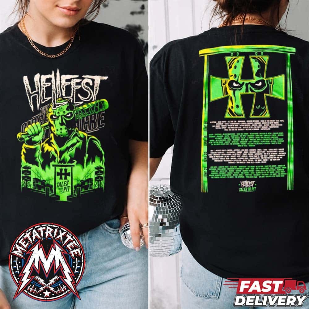 Circle Pit Massacre Tee For Hellfest 2026 Clisson France On June 18 To June 21 2026 Two Sided Print Black T-Shirt Circle Pit Massacre Tee For Hellfest 2026 Clisson France On June 18 To June 21 2026 Two Sided Print Black T-Shirt
