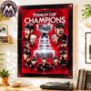Carolina Hurricanes 2026 Stanley Cup Champions NHL After Defeating The Vegas Golden Knights Poster Canvas Carolina Hurricanes 2026 Stanley Cup Champions NHL After Defeating The Vegas Golden Knights Poster Canvas