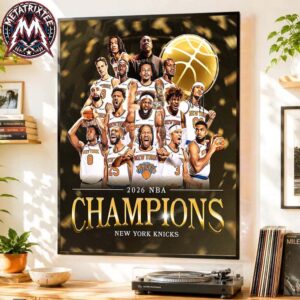 Congrats New York Knicks Champions 2025-26 NBA Finals Home Decor Poster Canvas