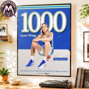 Congrats Paige Bueckers Team Dallas Wings Reach To 1000 Career Points Professional Poster Canvas