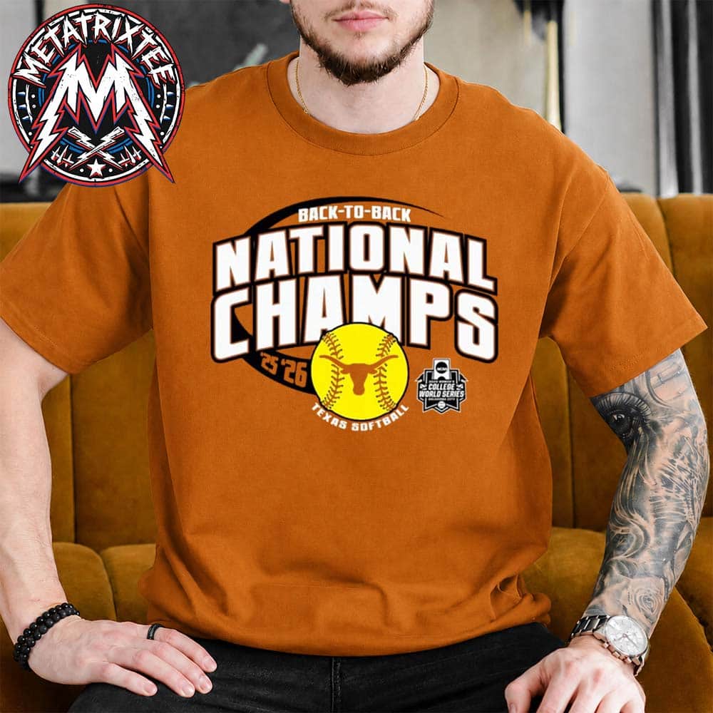 Congrats Texas Longhorns Softball To The Back 2 Back NCAA National Champions 2026 Short T-Shirt Congrats Texas Longhorns Softball To The Back 2 Back NCAA National Champions 2026 Short T-Shirt