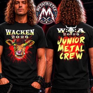 Cow 2026 Junior Metal Crew Tee For Wacken Open Air Festival 2026 For 35th Anniversary On July 29 To August 1 2026 Short T-Shirt