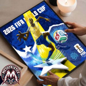 Curacao x FIFA World Cup 2026 Poster By Sander van Beusekom Inspiration From The Blue Wave Movement To Create This Artwork Poster Canvas