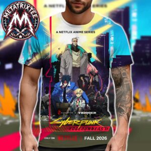 Cyberpunk Edgerunners 2 A Netflix Anime Series Poster Premiere On Netflix In Fall 2026 All Over Print Shirt