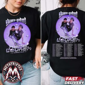 Daniel Howell And Phil Lester The Hard Launch World Tour 2026-2027 Dates List For September 8 To February 21 Two Sided T-Shirt
