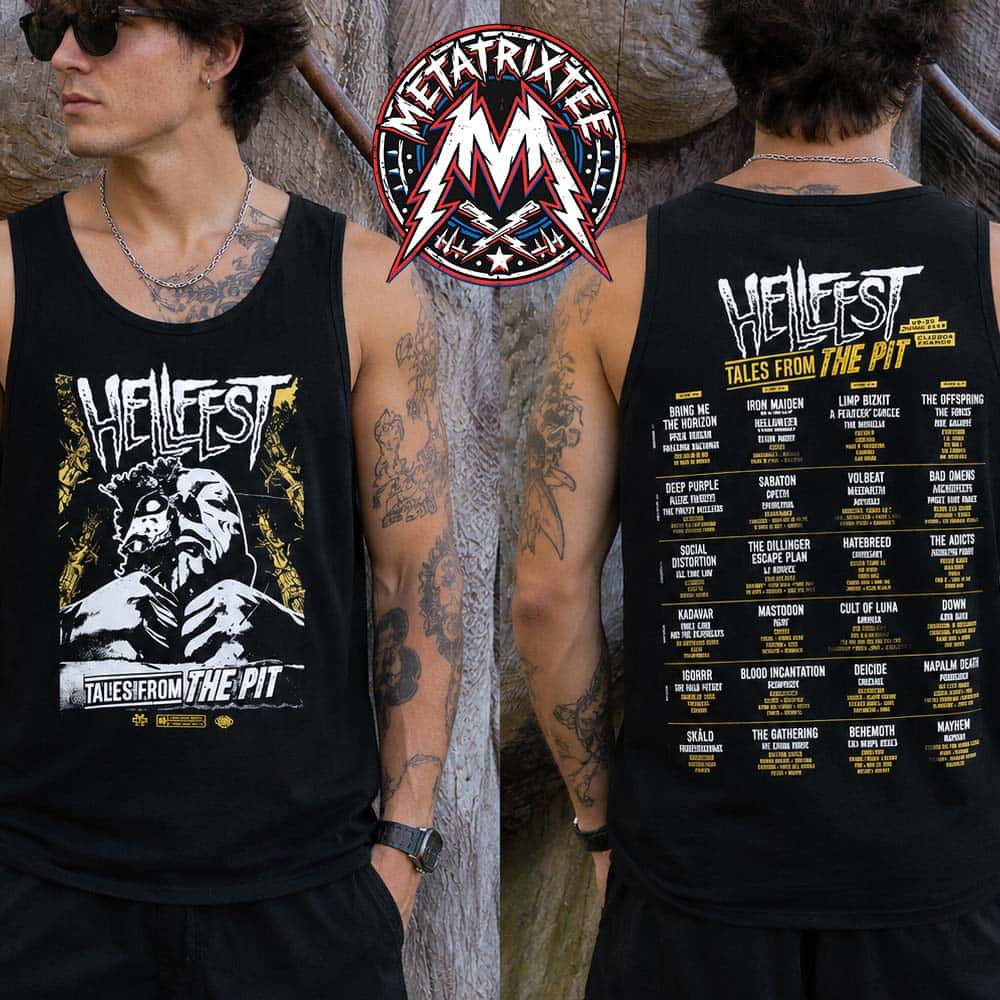Dead Inside Tee For Hellfest 2026 Clisson France On June 18 To June 21 2026 Two Sided Black Tank Top T-Shirt Dead Inside Tee For Hellfest 2026 Clisson France On June 18 To June 21 2026 Two Sided Black Tank Top T-Shirt
