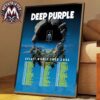 Deep Purple SPLAT Album Twenty-Fourth Studio Release On 3 July 2026 Home Decor Poster Canvas