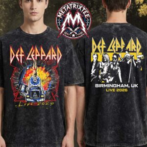 Def Leppard Birmingham UK 2026 Merch Tee At bp pulse LIVE On July 4 Live 2026 Washed T-Shirt