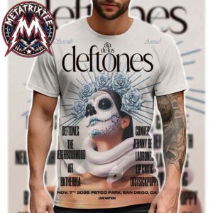 Deftones Headline Dia De Los Deftones Festival Poster For November 7 2026 At Petco Park In San Diego California All Over Print Shirt
