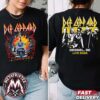 Glasgow UK Def Leppard Live 2026 Merch Tee For June 28 2026 At OVO Hydro Two Sided Unisex T-Shirt Glasgow UK Def Leppard Live 2026 Merch Tee For June 28 2026 At OVO Hydro Two Sided Unisex T-Shirt